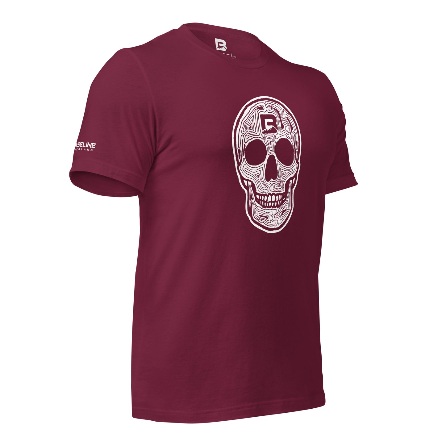 Baseline Overland Topo Skull Unisex t-shirt