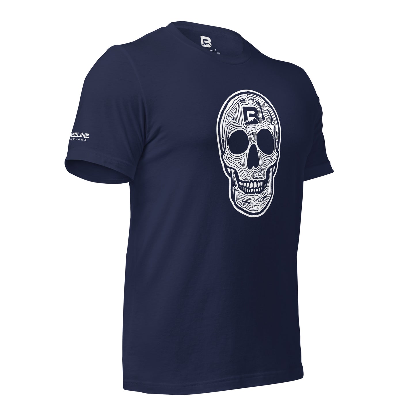 Baseline Overland Topo Skull Unisex t-shirt