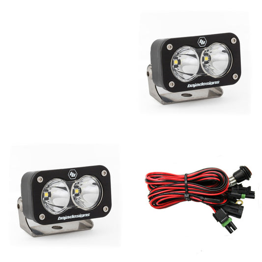 BAJA DESIGNS S2 SPORT BLACK LED AUXILIARY LIGHT POD PAIR