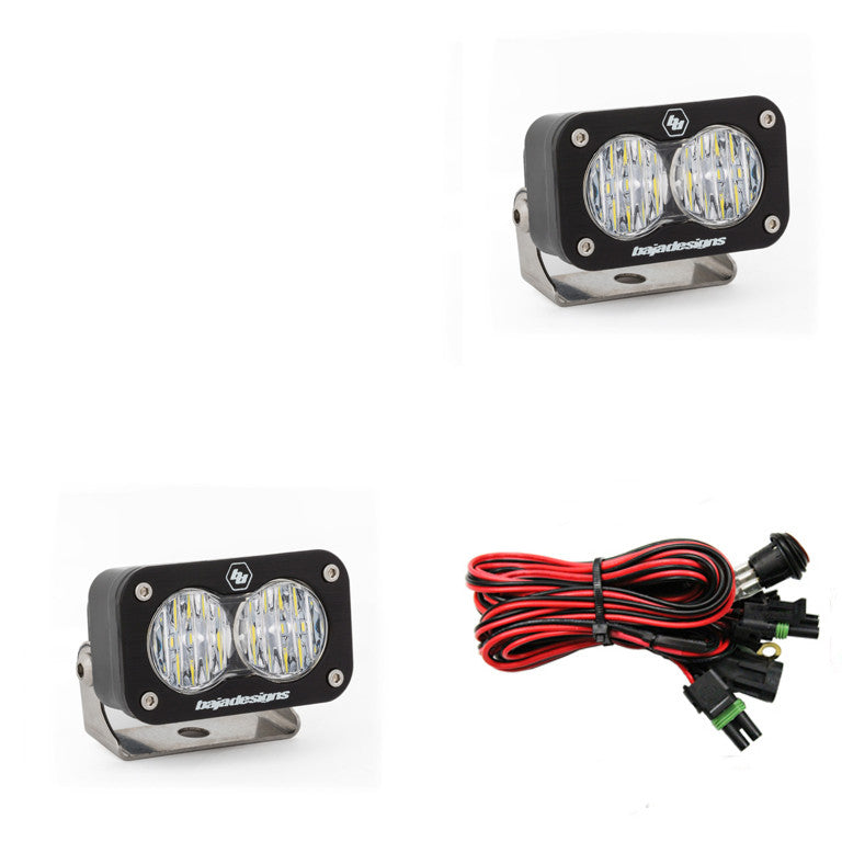 BAJA DESIGNS S2 SPORT BLACK LED AUXILIARY LIGHT POD PAIR