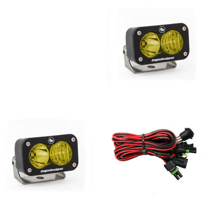 BAJA DESIGNS S2 SPORT BLACK LED AUXILIARY LIGHT POD PAIR