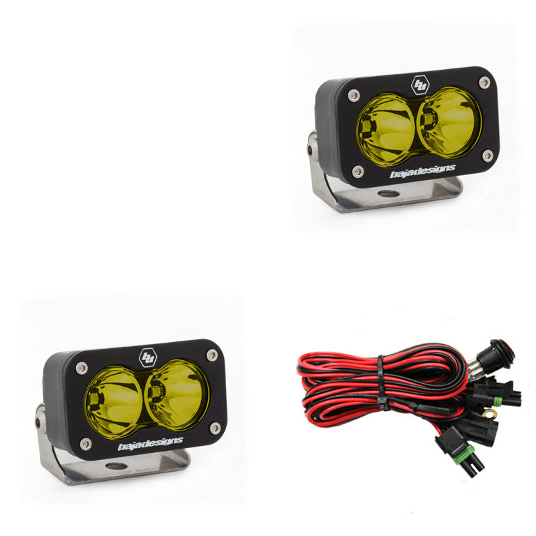 BAJA DESIGNS S2 SPORT BLACK LED AUXILIARY LIGHT POD PAIR