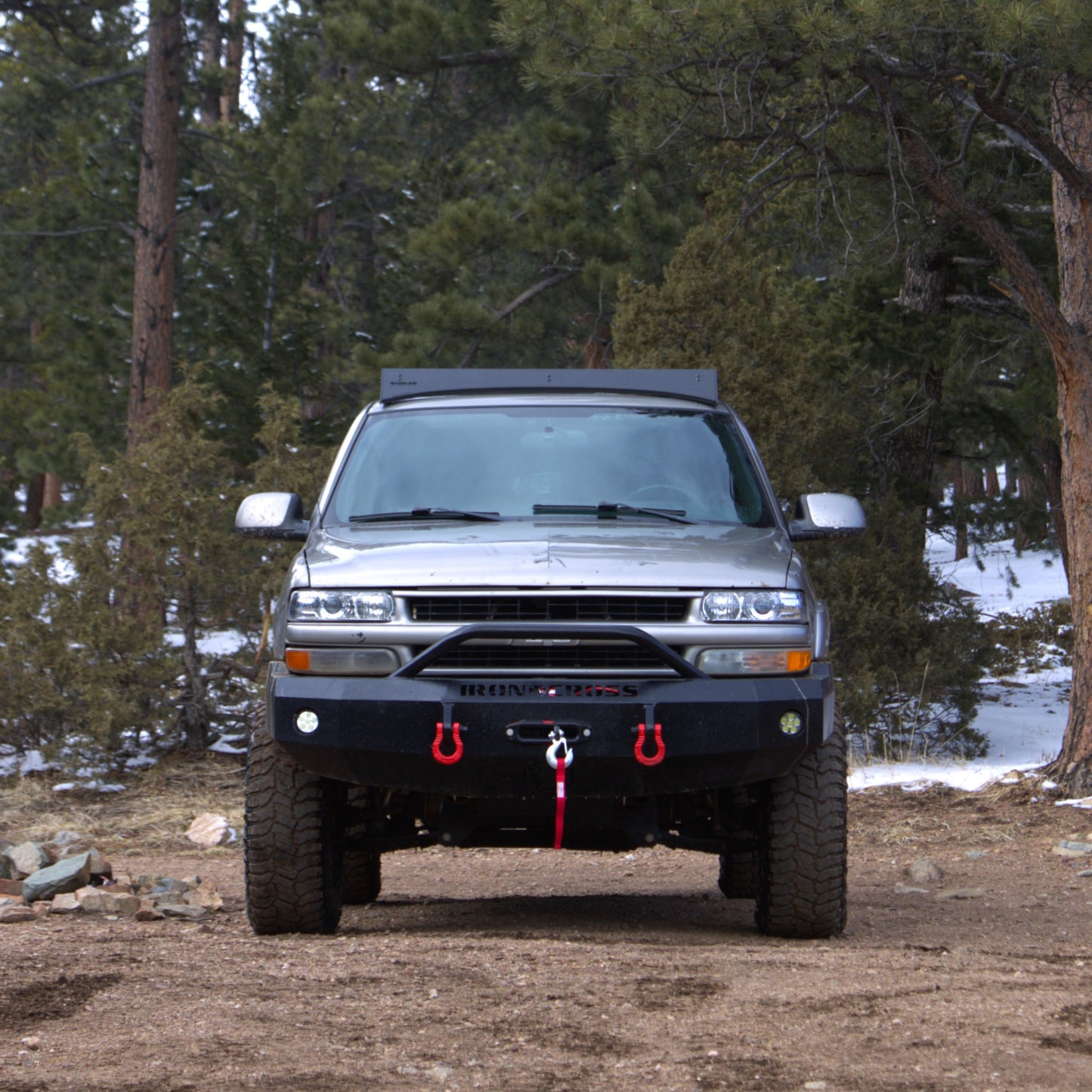 2000-2006 Chevy Suburban Roof Rack Baseline Overland Front