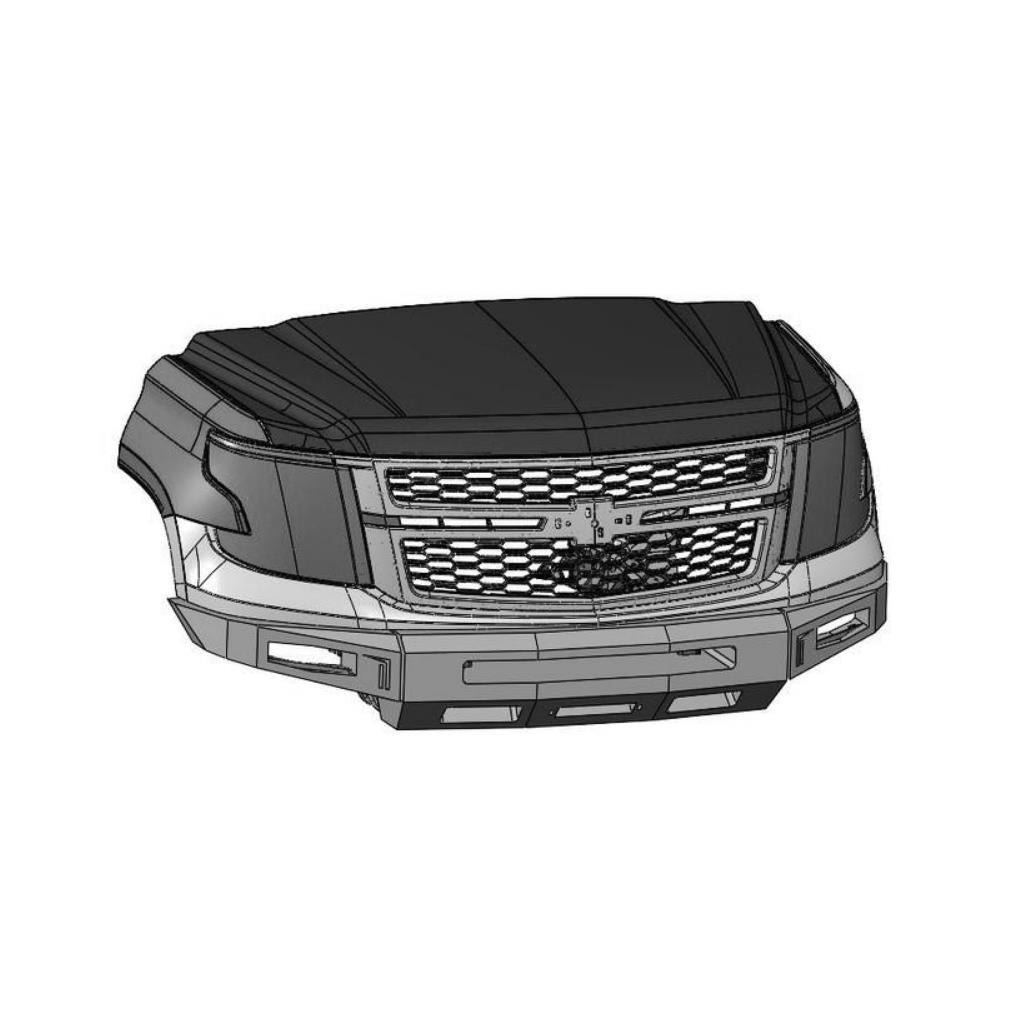 Baseline Overland 2015-2020 Tahoe or Suburban Front Winch Bumper by Chassis Unlimited