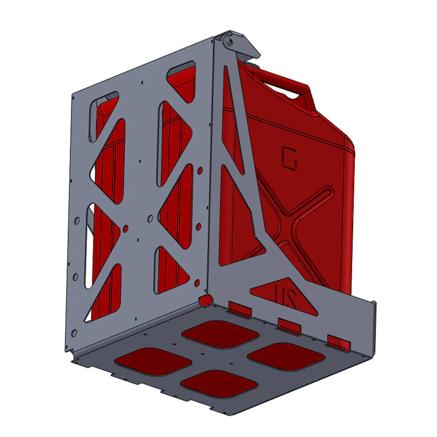 DUAL FUEL/WATER CAN MOUNT - FITS SWING OUT BUMPERS 1500/2500/3500