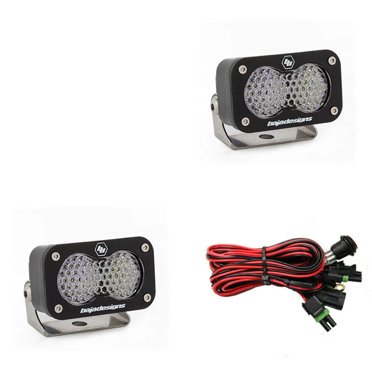 BAJA DESIGNS S2 SPORT BLACK LED AUXILIARY LIGHT POD PAIR