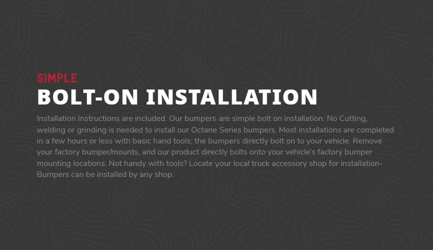 1973-1991 CHEVY/GMC SUV OR 1973-1987 SILVERADO/ SIERRA OCTANE FRONT WINCH BUMPER 1500 2500 3500