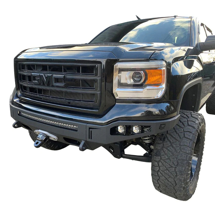 Durable 2014-2015 GMC Sierra 1500 Front Winch Bumper by Chassis Unlimited