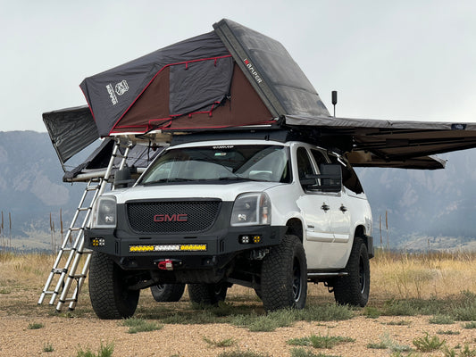 Baseline Overland Yukon XL on 35s Roof Rack Winch Bumper iKamper