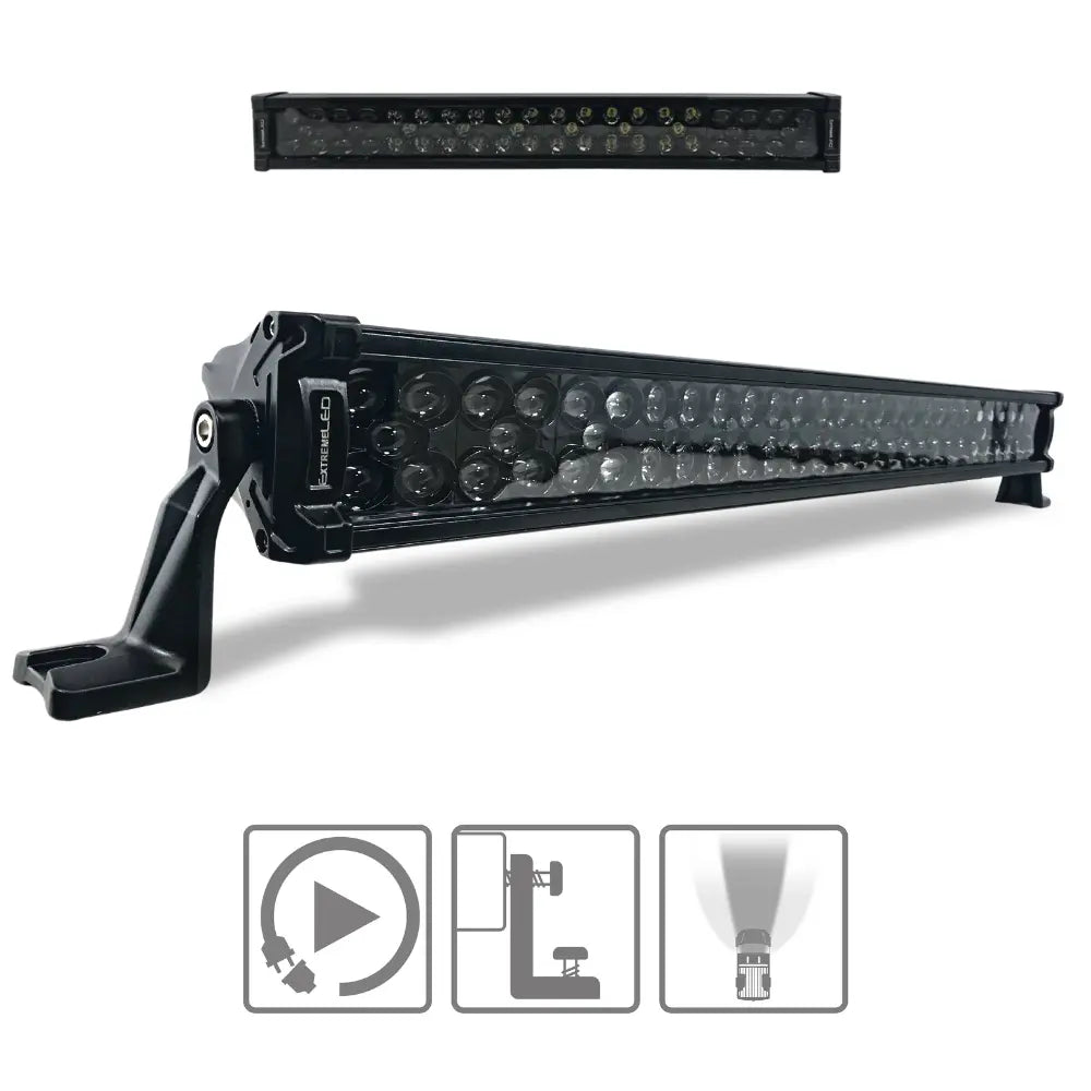 Extreme Stealth Dual Row Series LED Light Bars (All Sizes) with plug and play harness