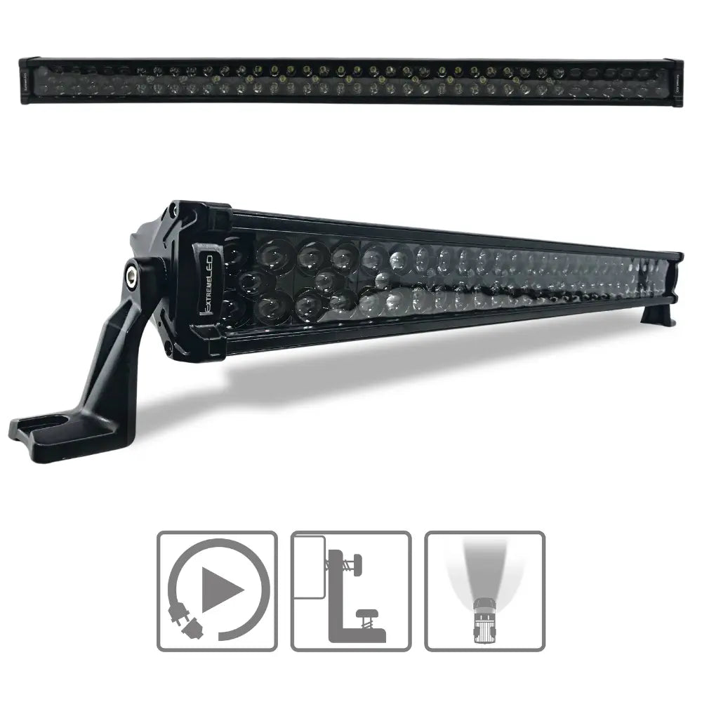 Extreme Stealth Dual Row Series LED Light Bars (All Sizes) with plug and play harness