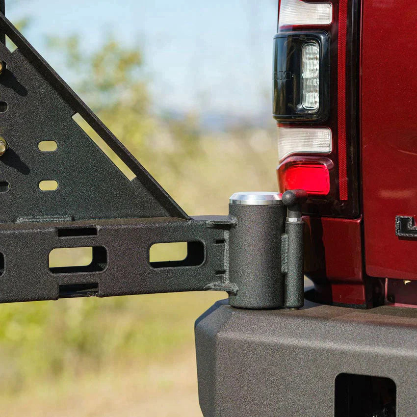 1999-2007 Chevy Silverado Dual Swing Out Rear Bumper hinge by Chassis Unlimited at Baseline Overland