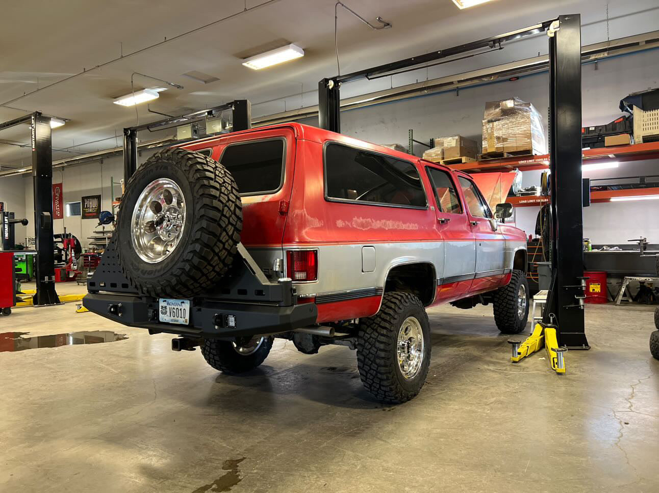 Square Body Blazer dual swing out rear bumper