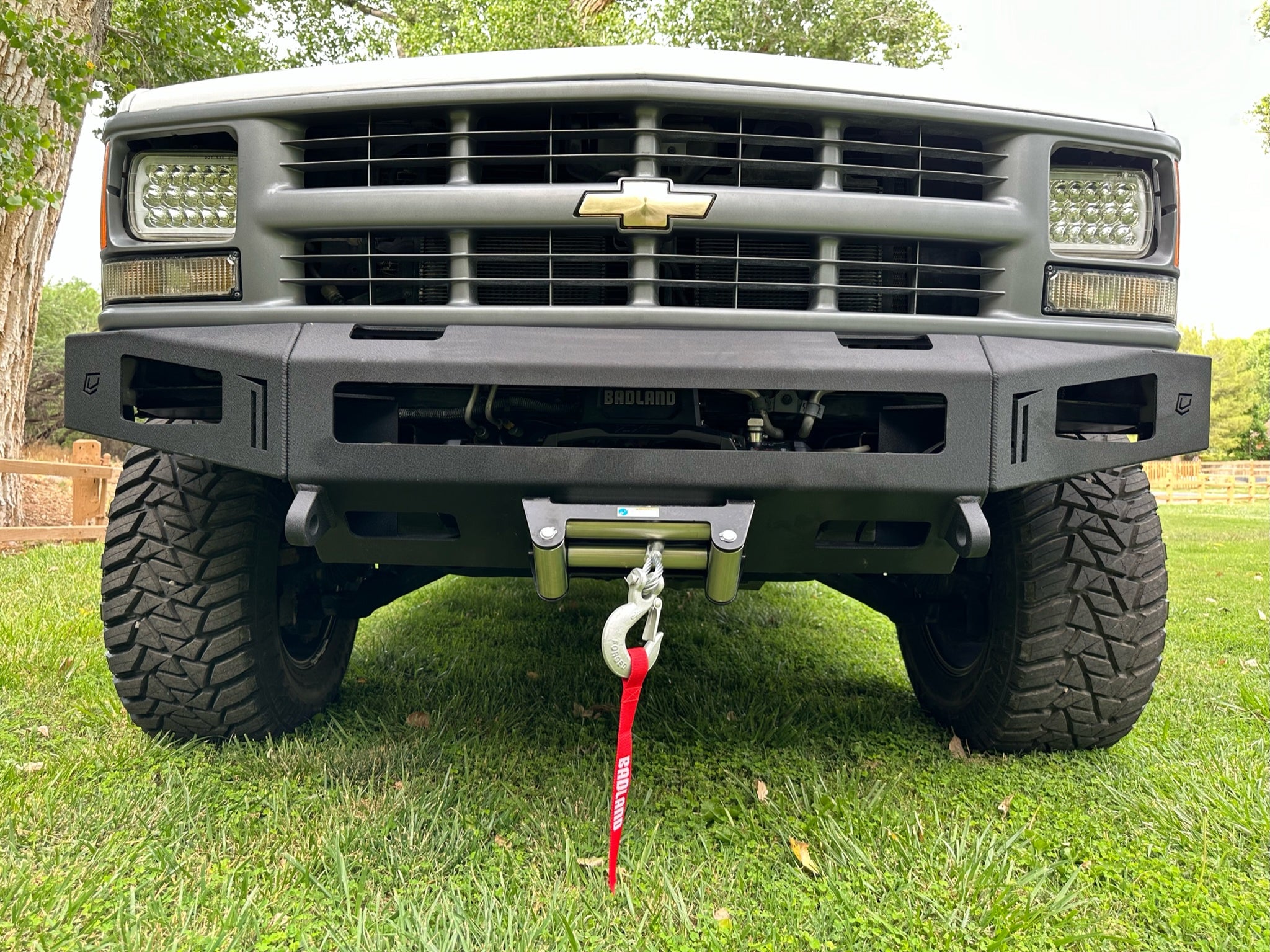 1992-1999 CHEVY | GMC SUBURBAN TAHOE YUKON FRONT WINCH BUMPER BY CHASS ...