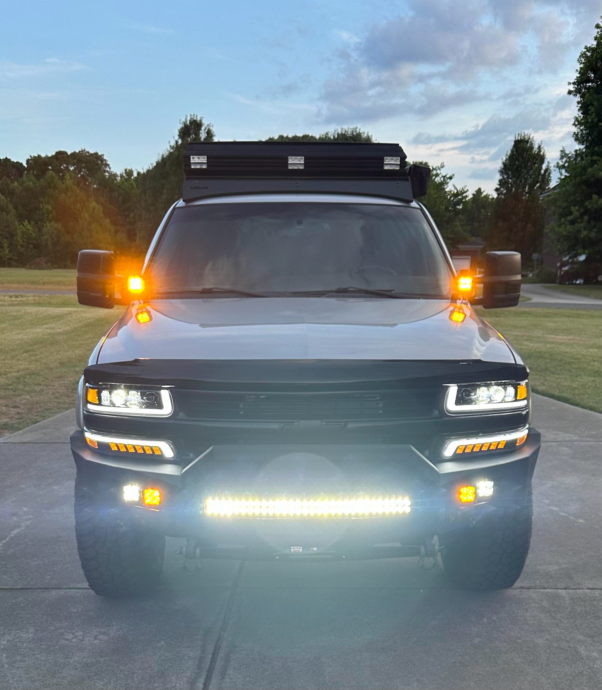 2000-2006 Chevy Suburban 2500 Octane Front Winch Bumper by Chassis Unlimted with optional stinger