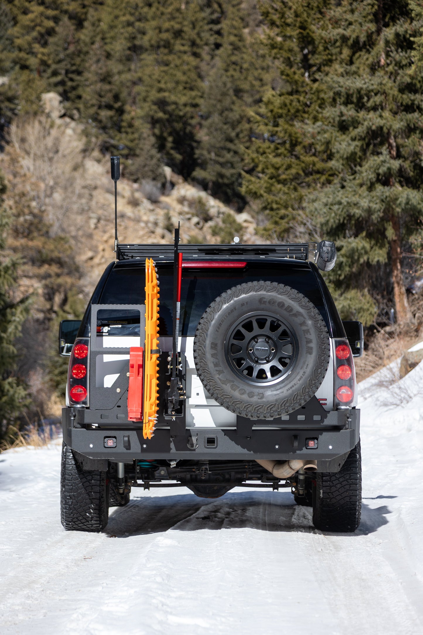 2007-2014 Chevy Suburban Dual Swing Out Bumper Baseline Overland Yukon XL Back