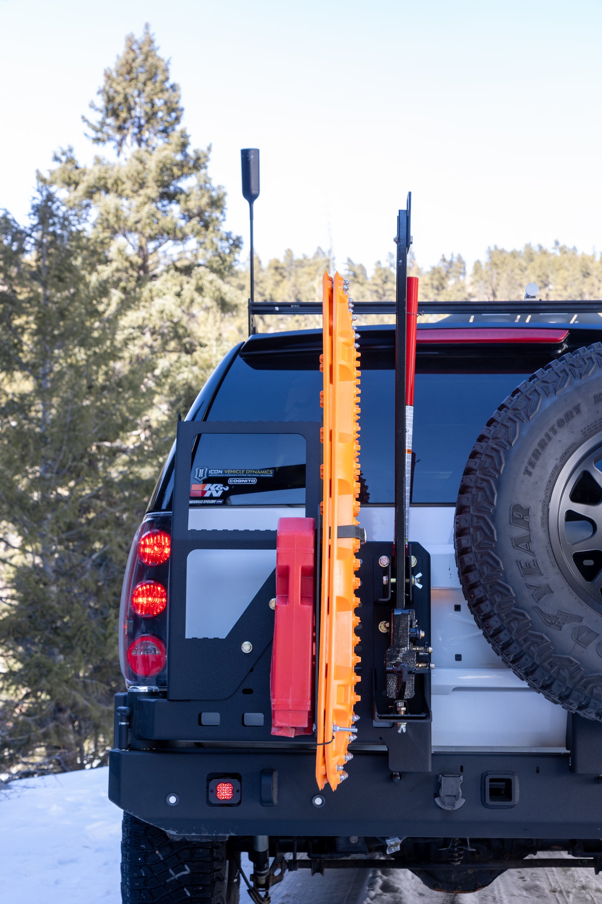 Hi-Lift Jack Swing Out Carrier Dual Swing Out Bumper Baseline Overland