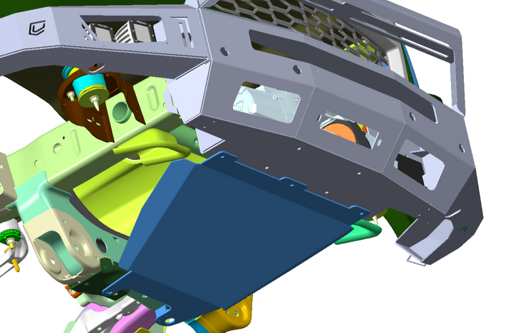 thumbnail image 2 of Evan-Fischer Chrome Front Skid Plate For 2015-2020 Chevrolet Tahoe & Suburban (With Off-Road Package) 2 of 4