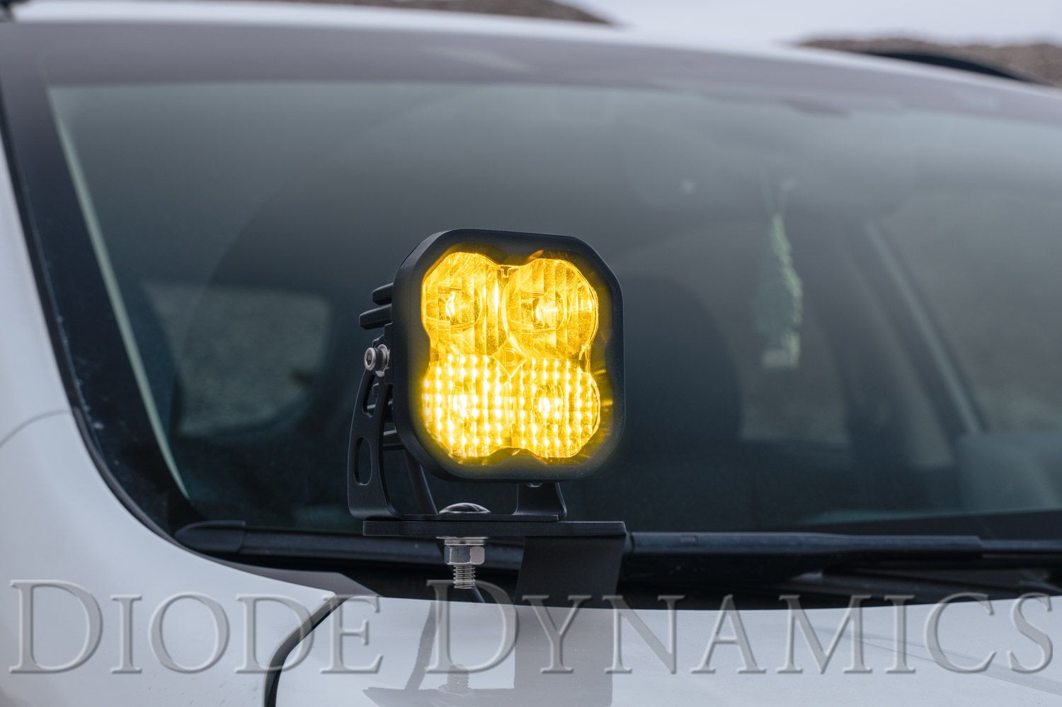 Diode Dynamics Stage Series 3 LED Fog Light Pods (Pair) - SAE/DOT Yellow Sport Optic With Amber Backlight