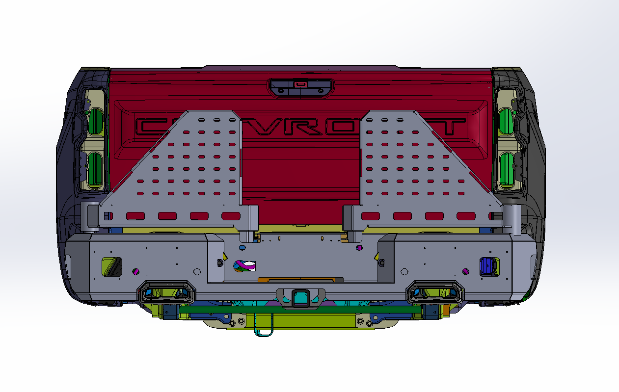 2019 - 2024+ CHEVY/GMC 1500 OCTANE DUAL SWING OUT REAR BUMPER