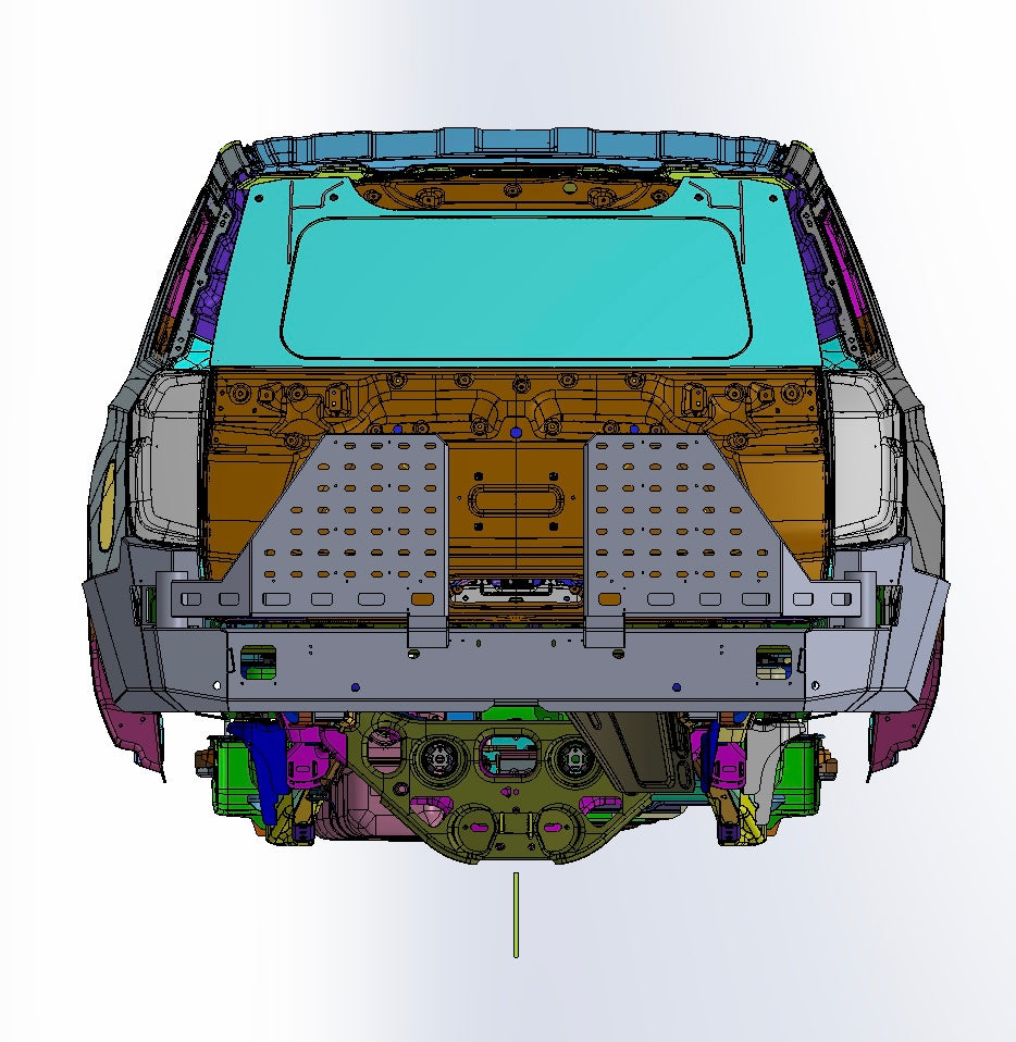 2021- Chevy Suburban Dual Swing Out Rear Bumper