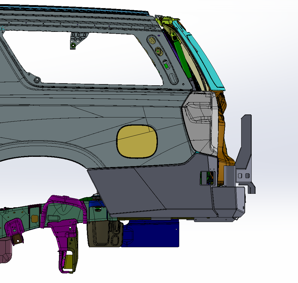 2021- Chevy Suburban Dual Swing Out Rear Bumper