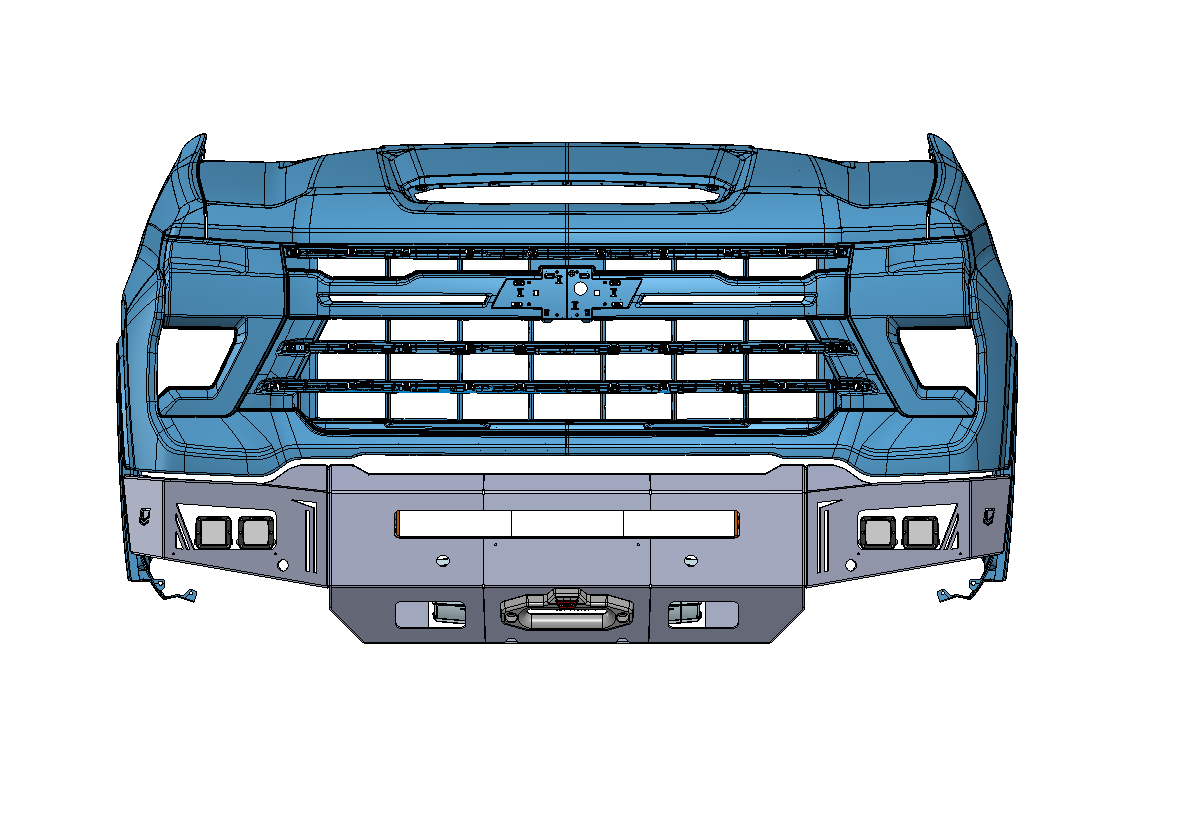2024 Chevy Silverado 2500 Front Winch Bumper by Chassis Unlimited ZR2