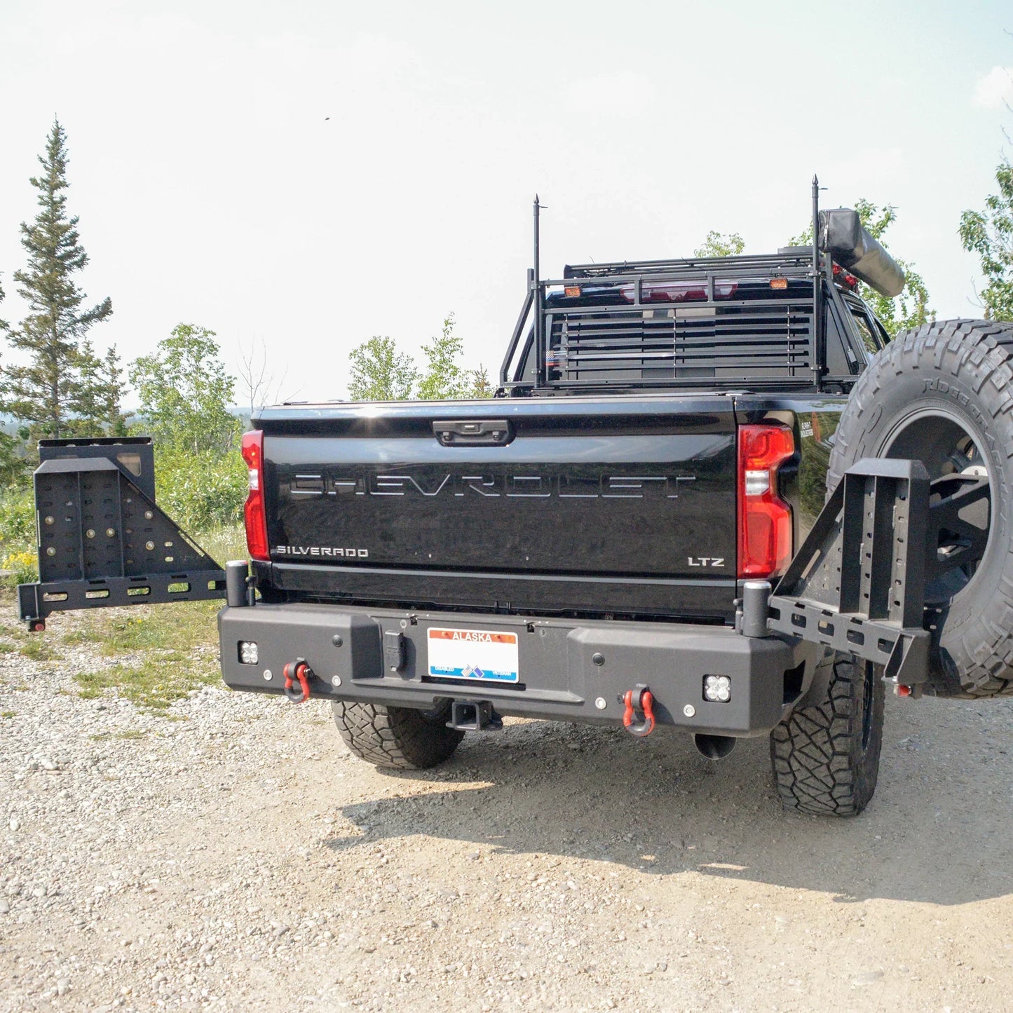 2020-2022 Chevy/ GMC 2500/ 3500 Dual Swing Out Rear Bumper by Chassis Unlimited Baseline Overland