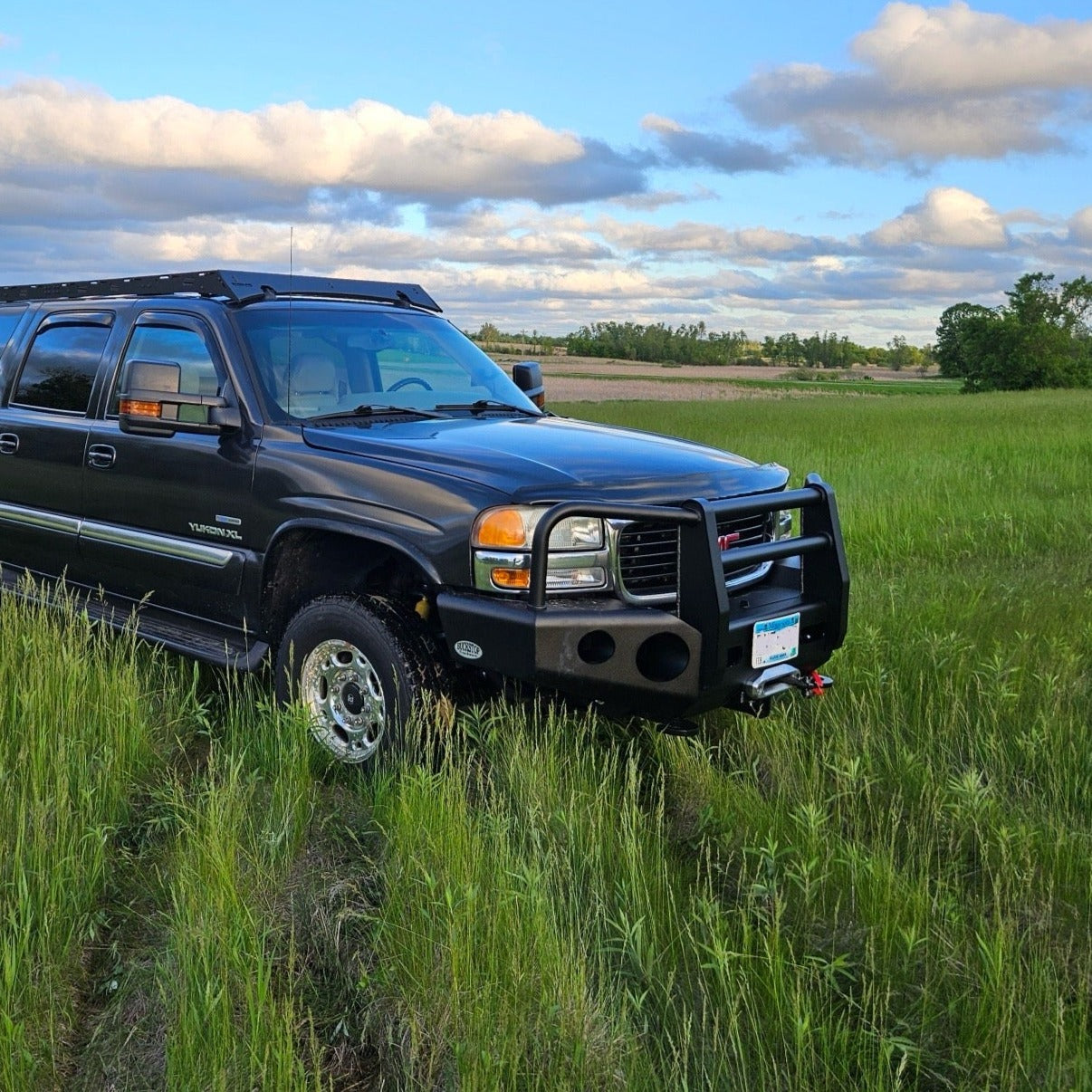 Suburban Yukon XL 2500 Aluminum Buckstop Winch Bumper Baseline Overland Roof Rack