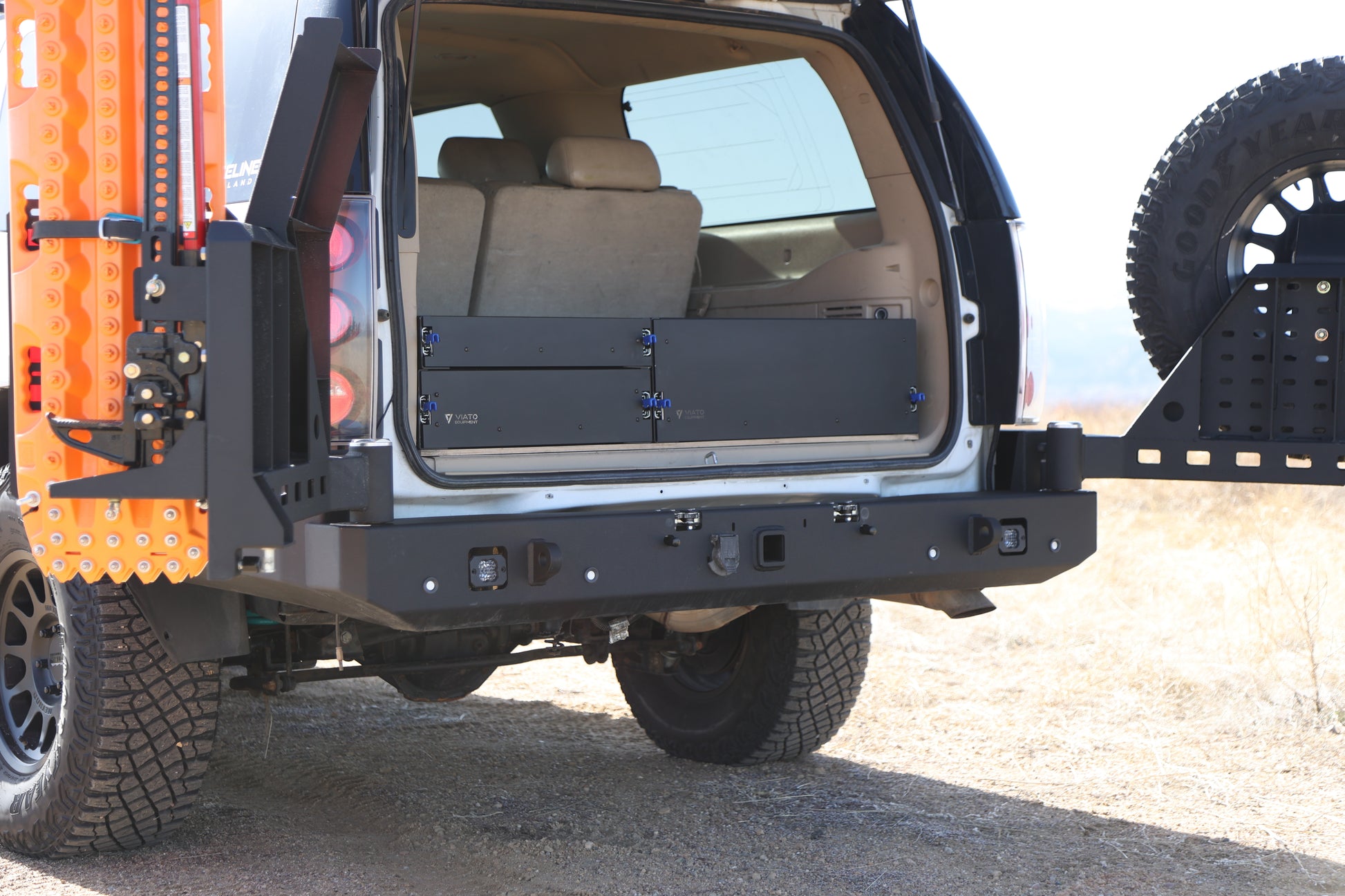 Aluminum Drawer System for Chevy Suburban. Black Powder coat with lock in lock out drawer slides
