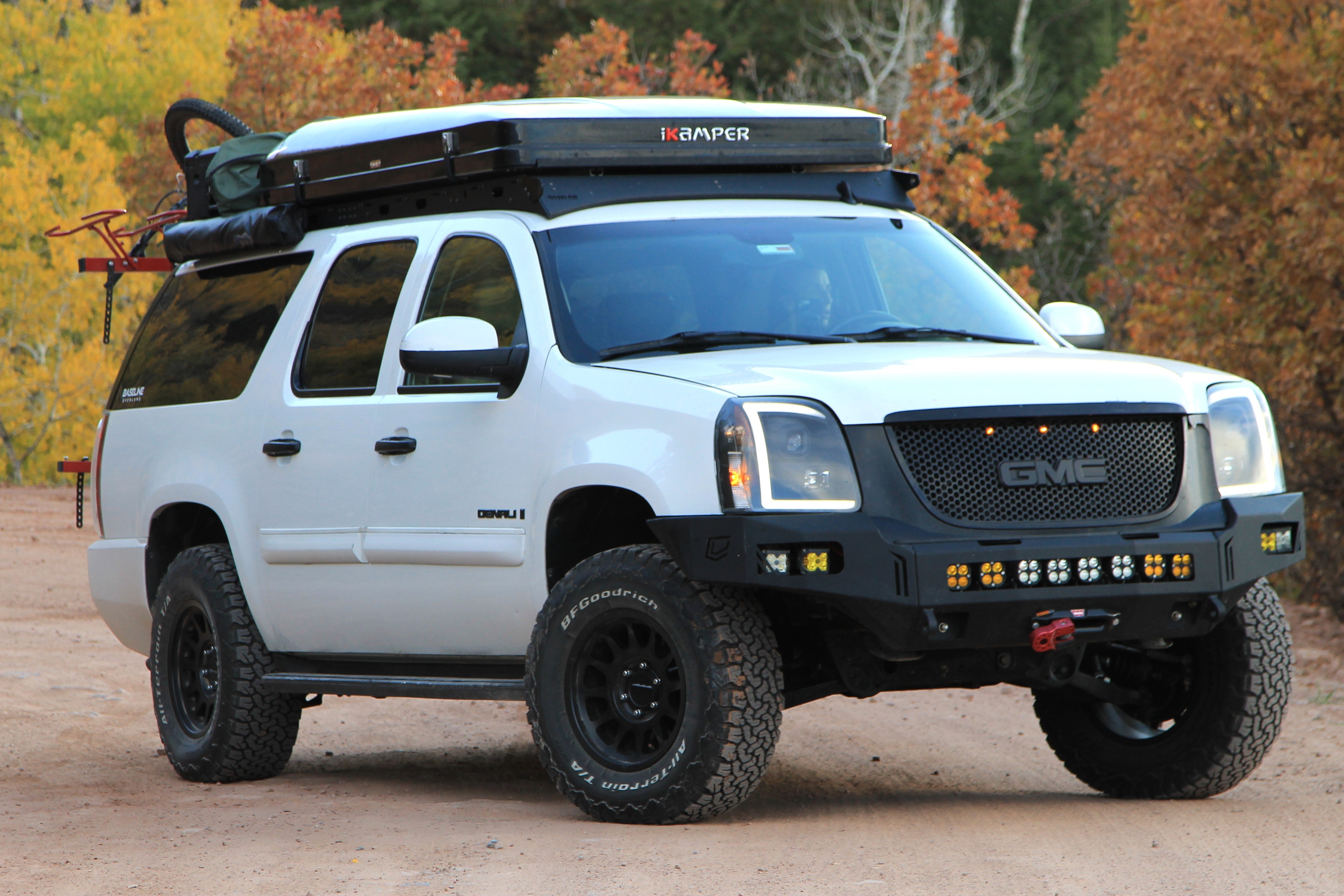Baseline Overland Premium Roof Racks and LowProfile Bumper for Chevy