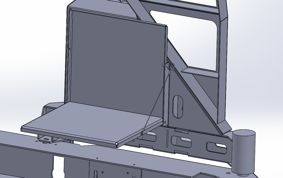 Bumper Table Exploded View Fold Down Table - FITS SWING OUT BUMPERS 1500/2500/3500 – Baseline Overland