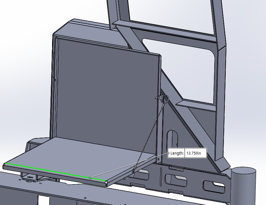 Fold Down Table - FITS SWING OUT BUMPERS 1500/2500/3500