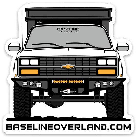 Square Body Camper Baseline Overland Sticker