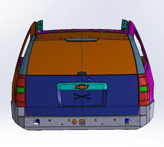 2007-2014 Chevy Suburban | GMC Yukon XL 1500/2500 HIGH CLEARANCE REAR BUMPER