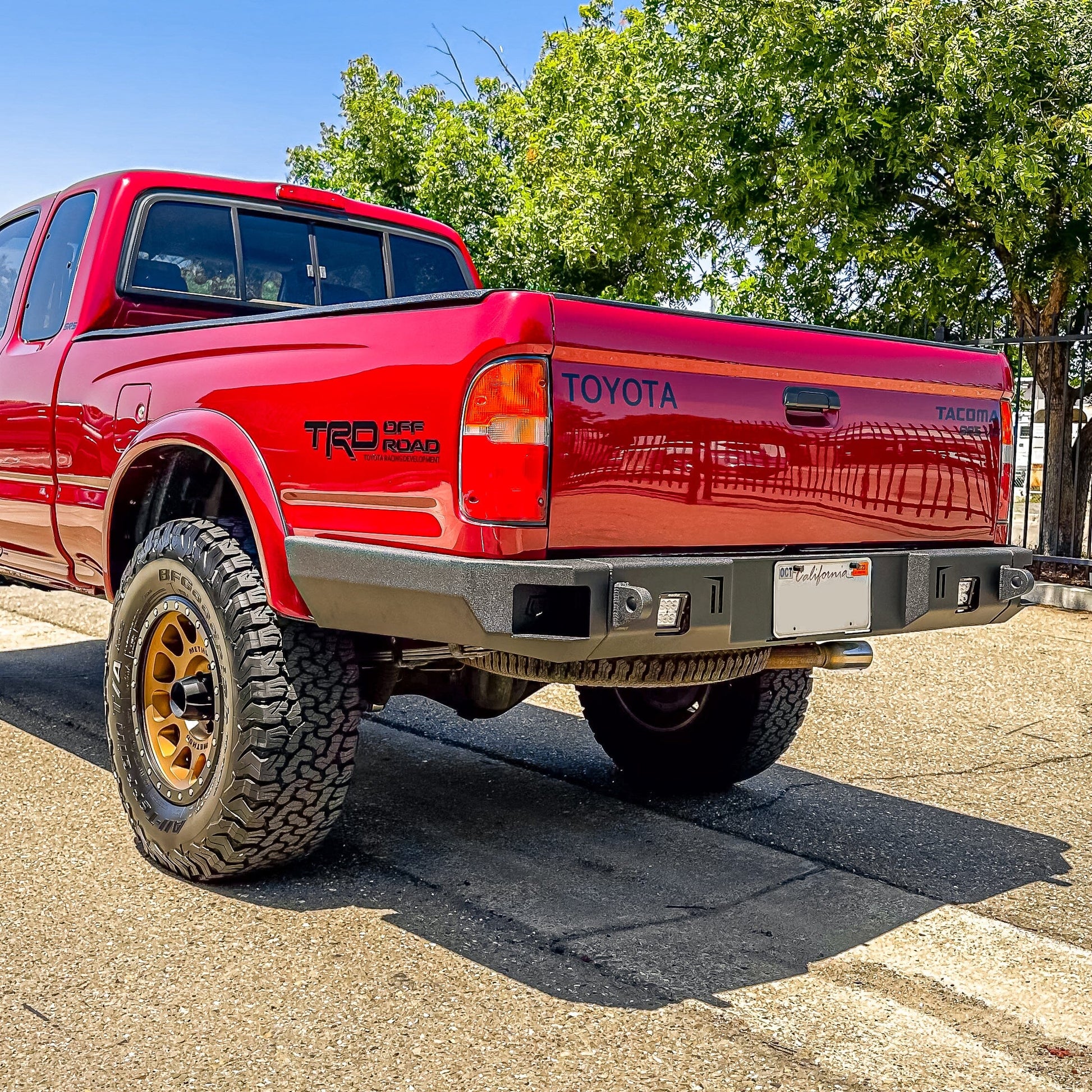 Direct Replacement Rear Step Bumper For 1995-2004 Toyota Tacoma – Primed Steel, Ready To Install