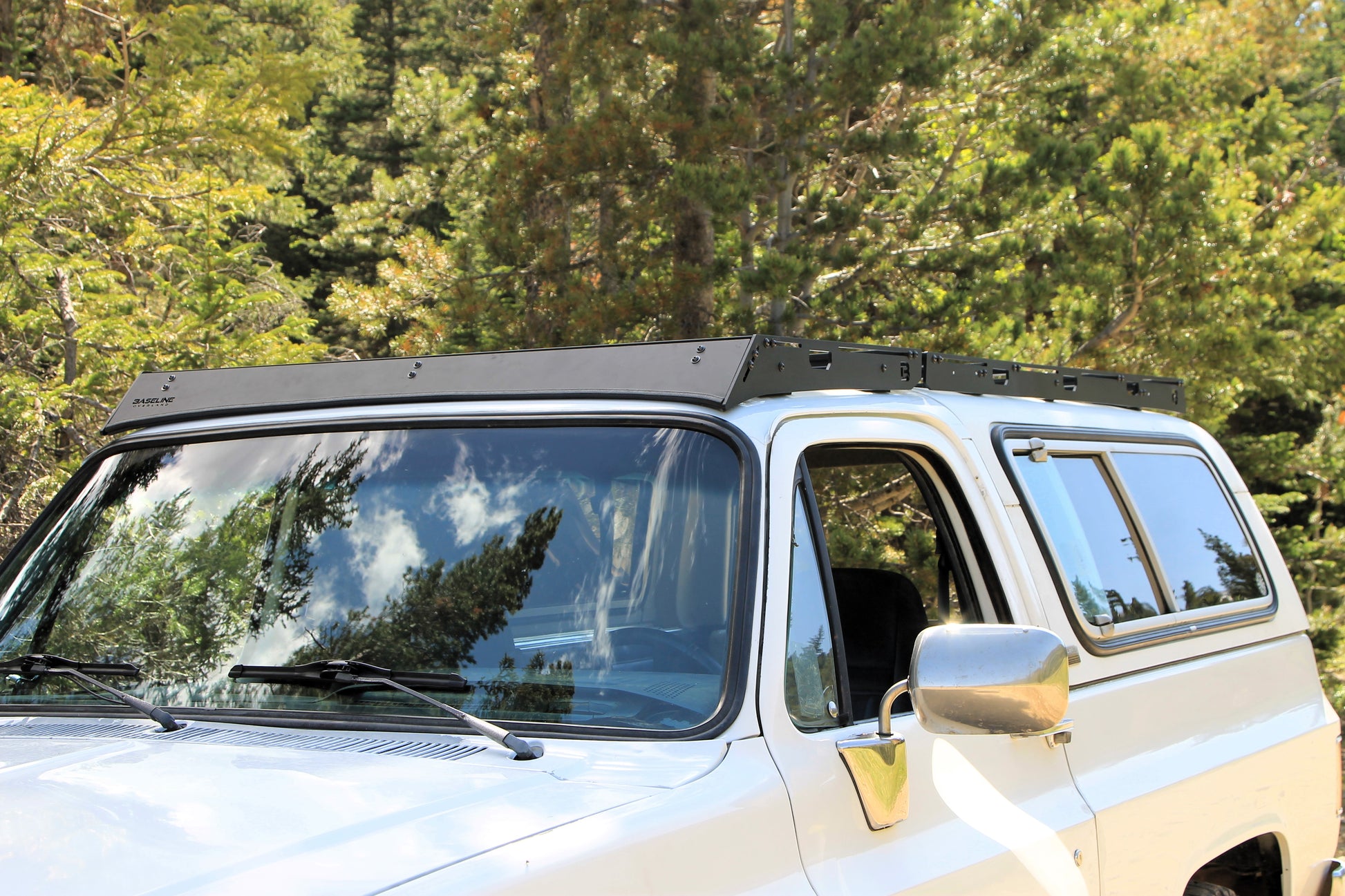 Square Body Blazer Two Piece Roof Rack from Baseline Overland 