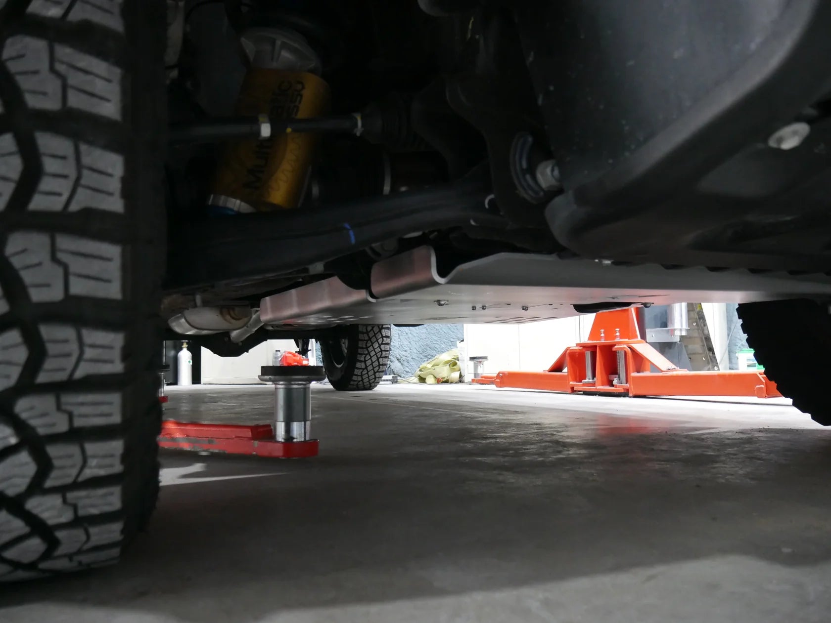 metal Chevy S10 transmission skid plate