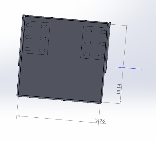 Fold Down Table - FITS SWING OUT BUMPERS 1500/2500/3500