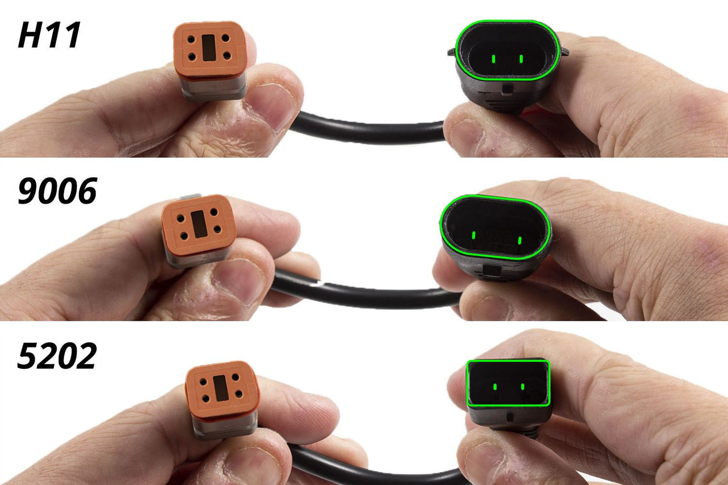 Deutsch DT Adapter Wires w/ Backlight Tap (pair)