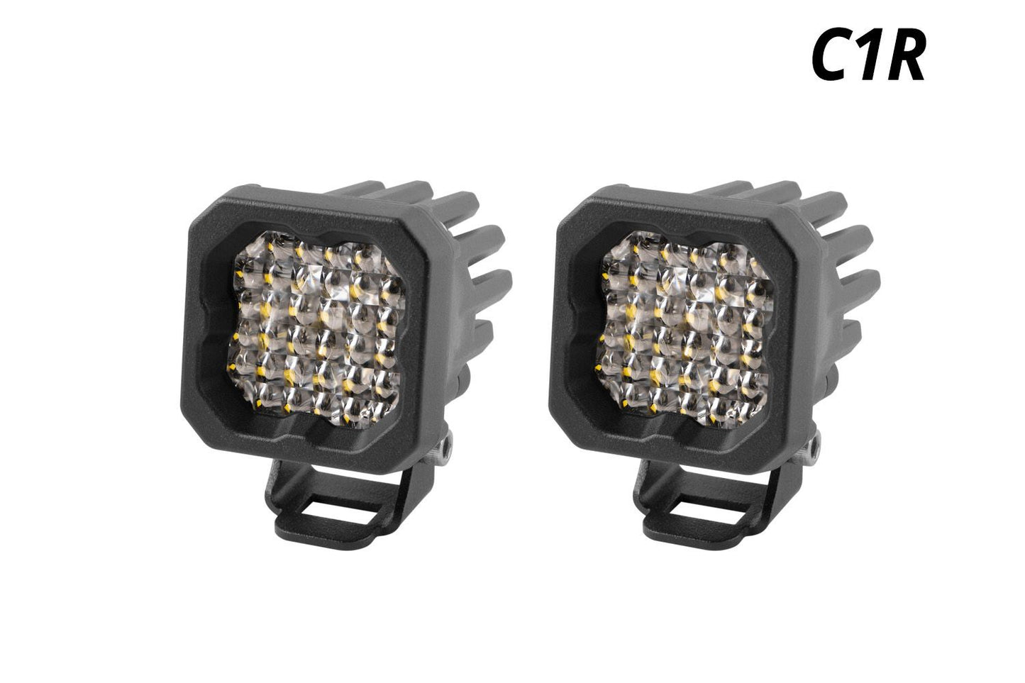 Diode Dynamics Tripple Function [Running/ Brake/ Reverse] Stage Series C1R White Flood Standard LED Pod (pair)