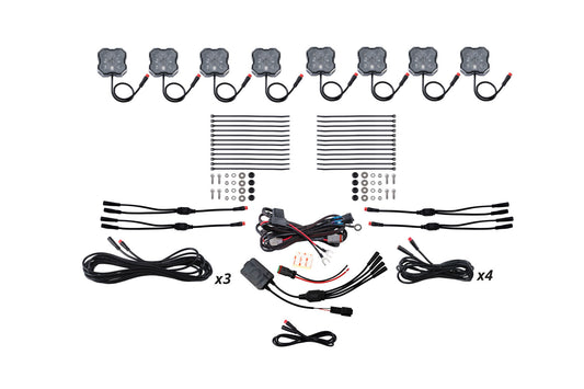 RGBW Rock Light Installer Kit w/Controller (8-pack)