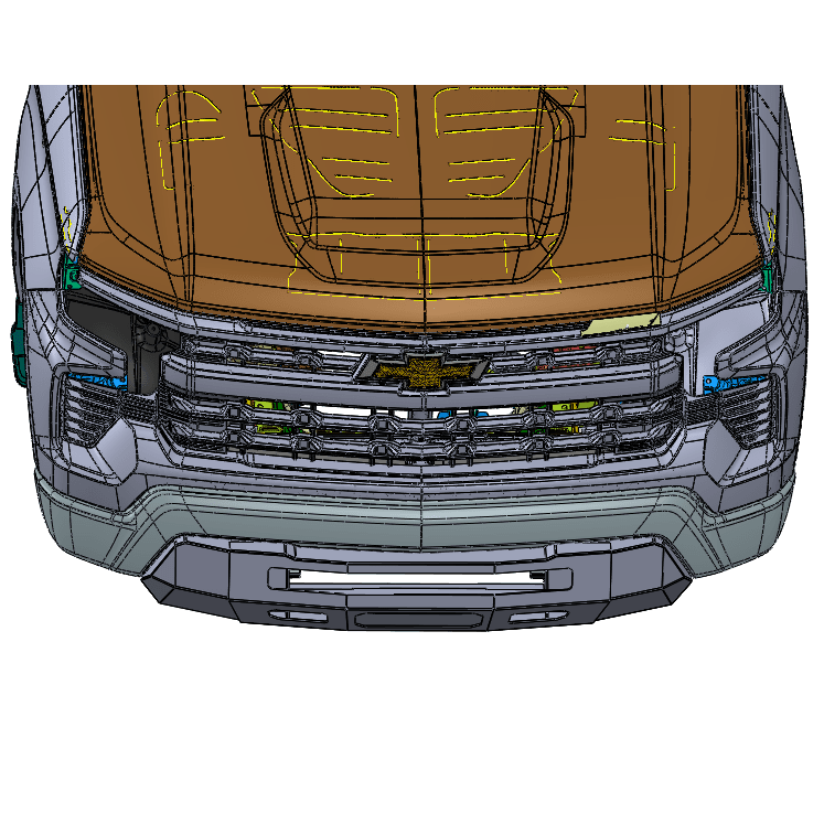 2022-2024 CHEVY SILVERADO 1500 PROLITE FRONT BUMPER Chassis Unlimited Inc. 