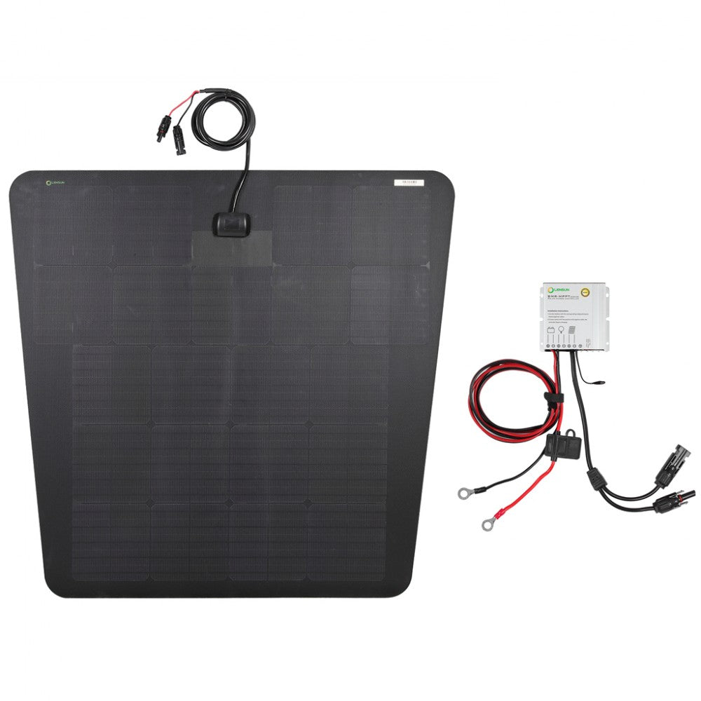 2001-2013 Chevrolet Avalanche (1st & 2nd Gen) LensunSolar 100W Hood Solar Panel