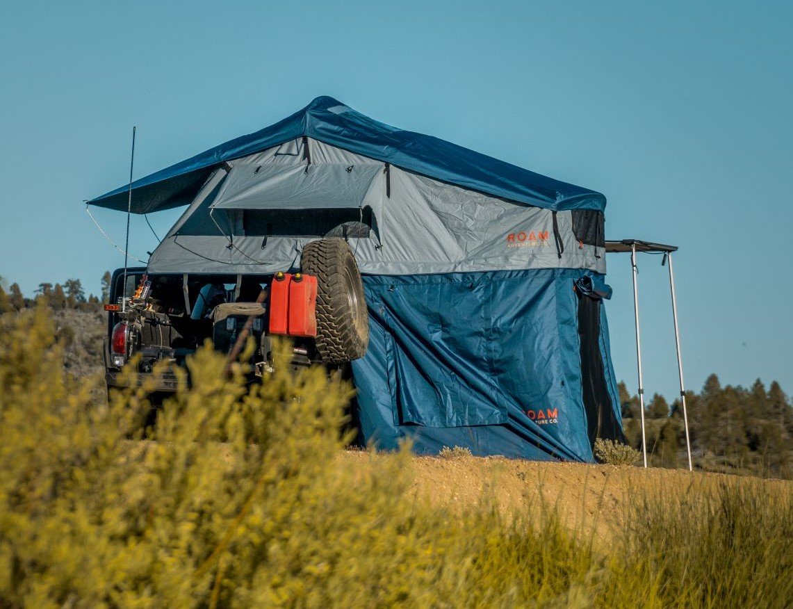 Vagabond XL Rooftop Tent in Slate Grey Navy Blue