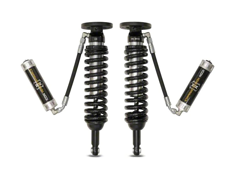 Icon 2.5 Remote Reservoir Coilovers CDCV Front Pair 71555C 07-18 GM 1500 1-2.5"
