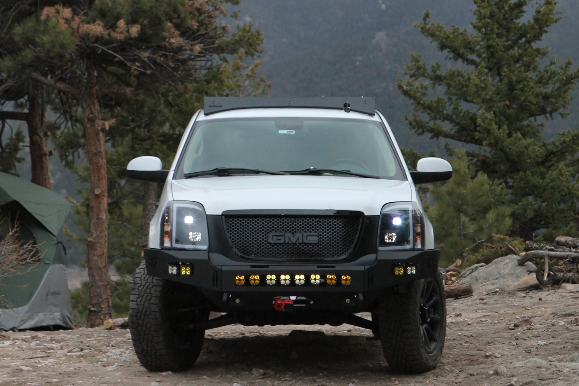 thumbnail image 2 of Front Bumper Bracket Kit For GMC Yukon 2007-2013 – With Trim & Valance – 4-Piece Set 2 of 6
