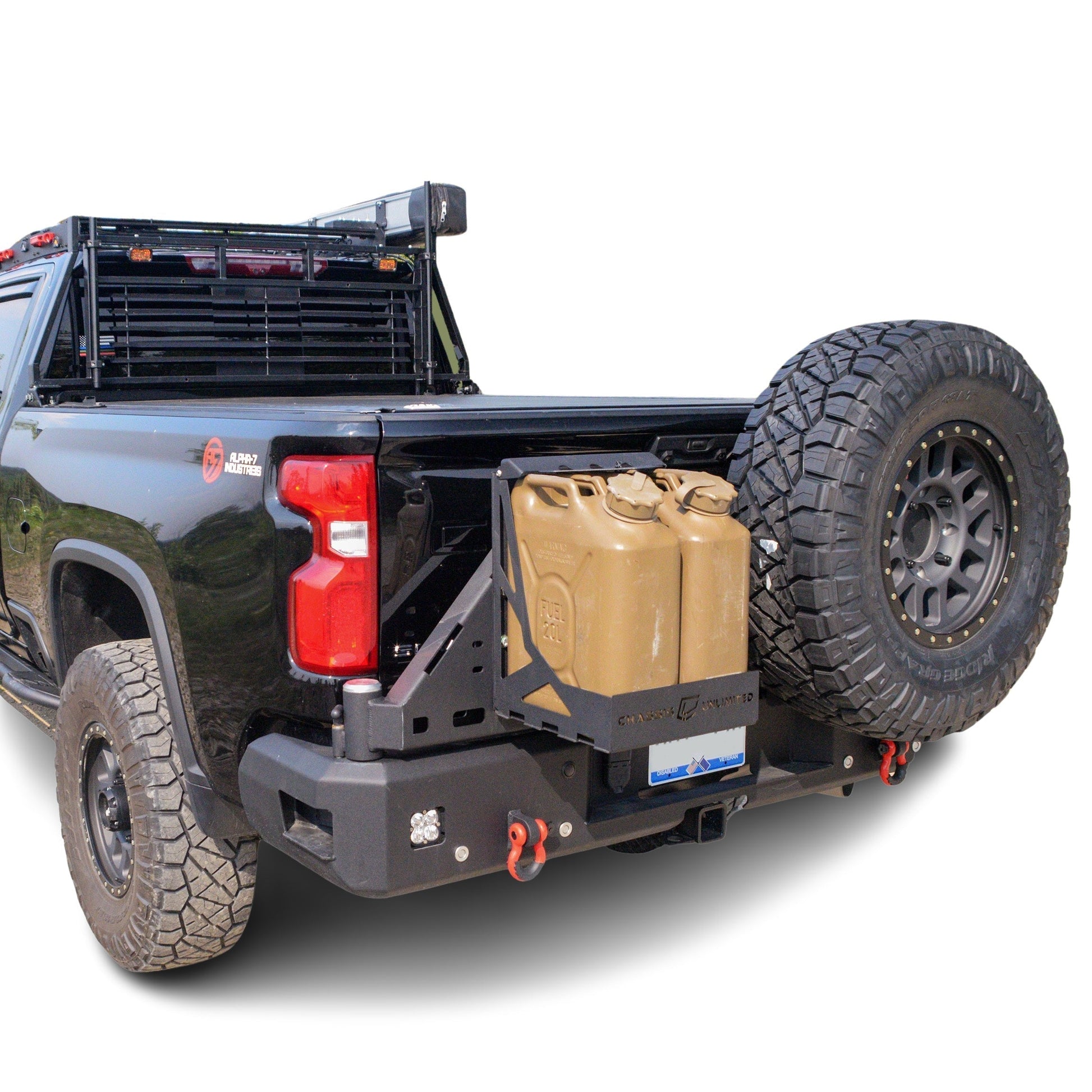 2020-2022 Chevy/ GMC 2500/ 3500 Dual Swing Out Rear Bumper by Chassis Unlimited Baseline Overland