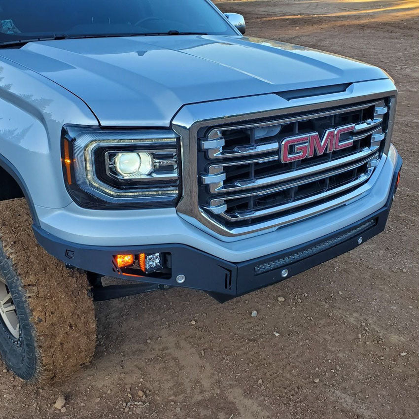 low profile winch bumper 2016-2018 GMC Sierra 1500 Front Winch Bumper by Chassis Unlimited