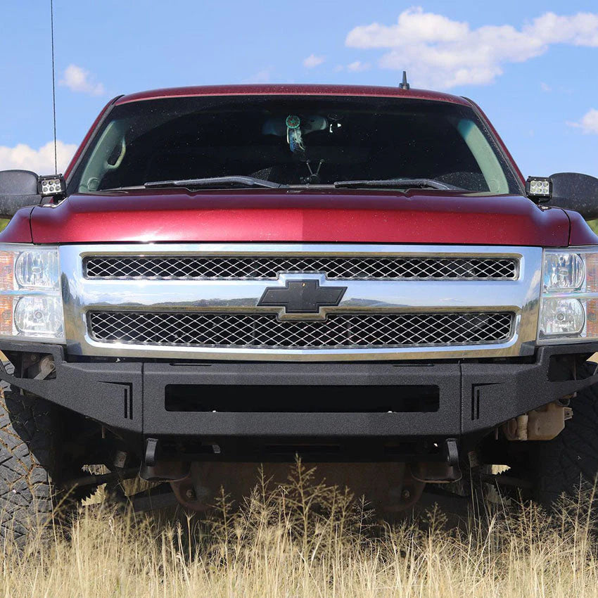 low profile 2008-2013 Chevy Silverado 1500 Front Winch Bumper by Chassis Unlimited Baseline Overland